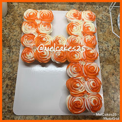 🍥Swirl Number Cupcake Cake 🍥