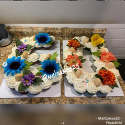 🌸🌻🌺MelCakes25 Floral Cupcake Cake 🌺�