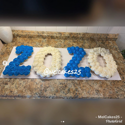 🤍MelCakes25 Number Cupcake Cake 🤍
