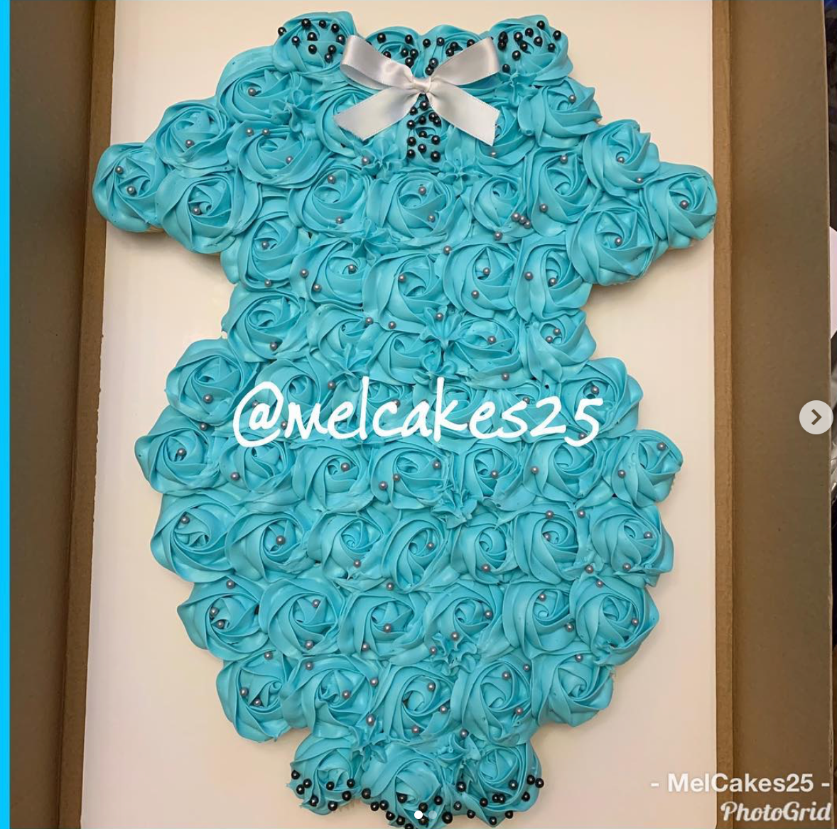 Onesie Cupcake Cake