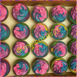 Tye Dye Cupcakes