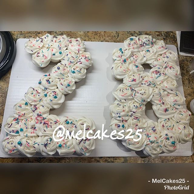 Thumbnail: Number Cupcake Cake