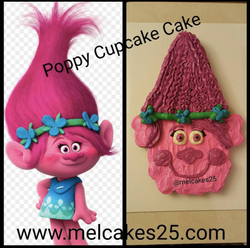 Poppy Cupcake Cake