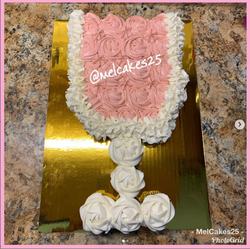 🍷MelCakes25 Glass of Wine Cupcake Cake 
