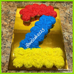 🚦MelCakes25 Sesame Number Cupcake Cake 