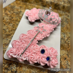 👑 MelCakes25 Princess Number Cupcake Cake 👑