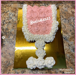 🍷MelCakes25 Glass of Wine Cupcake Cake 