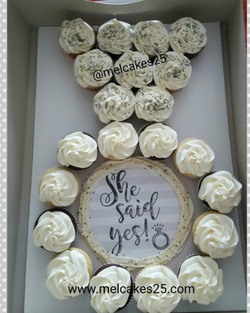 Engagement Ring Cupcake Cake