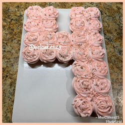 💖 MelCakes25 Number Cupcake Cake 💖