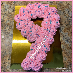 💖 MelCakes25 Number Cupcake Cake 💖