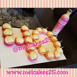 Drunken 40 Cupcake Cake
