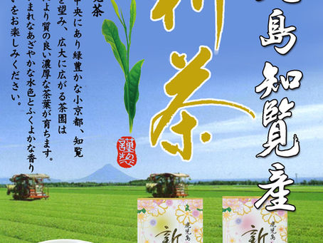 知覧新茶　好評発売中！