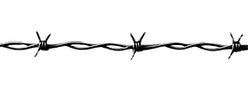 barbwire clip art single line with no ba