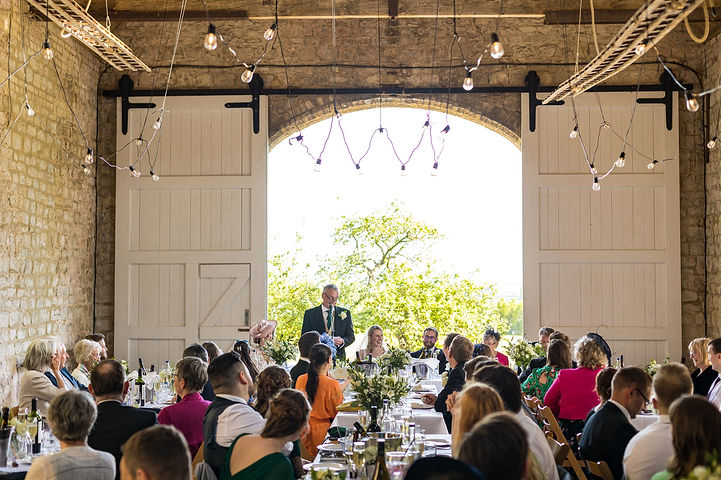 Speeches at Longbourn Estate Barn Wedding