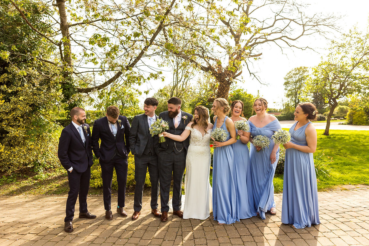 Wedding party at Dodmoor House