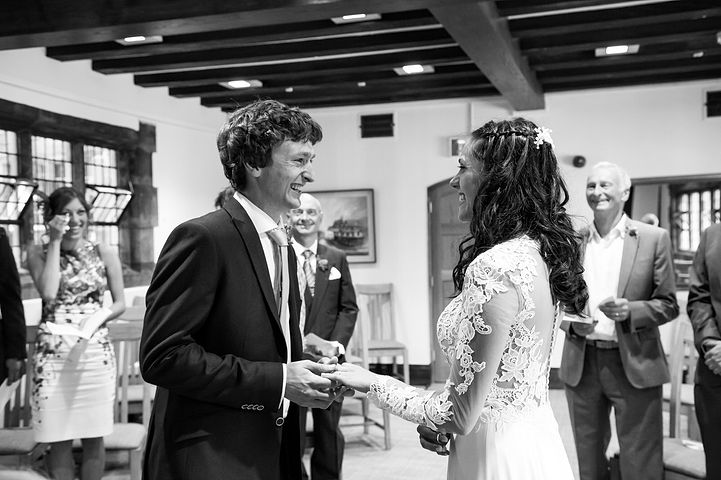 Wedding ceremony at The Henley Room in Stratford-upon-Avon