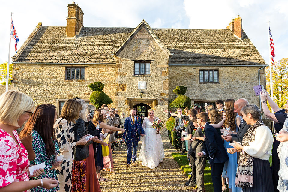 Confetti at Sulgrave Manor
