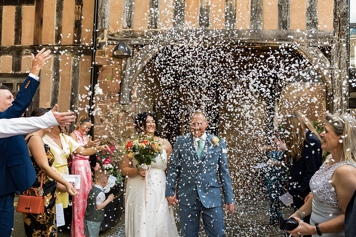 Confetti at Cheylesmore Manor