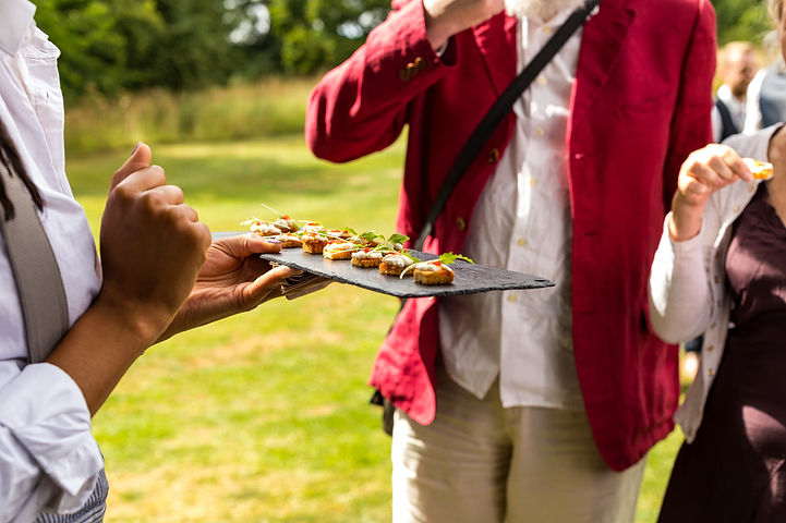 Canapes at Crockwell Farm