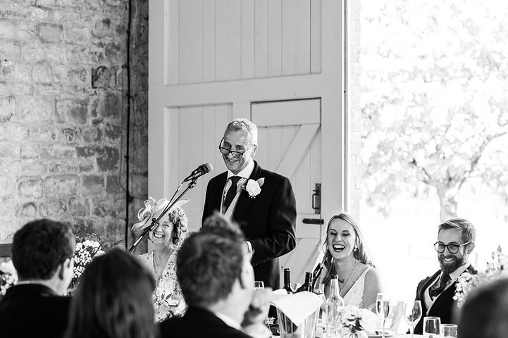 Speeches at Longbourn Estate Barn Wedding