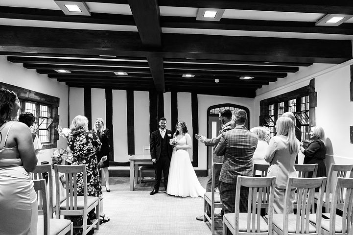 Wedding ceremony at The Henley Room in Stratford-upon-Avon