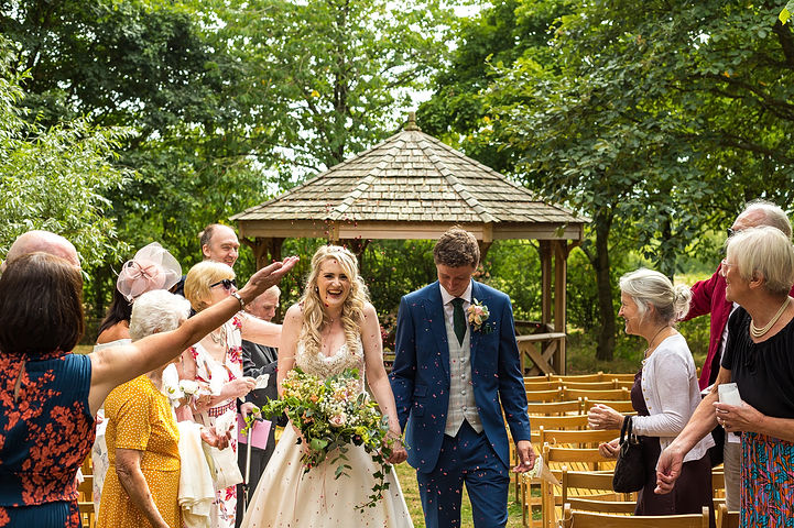 Confetti at The Orchard Pavillion at Crockwell Farm