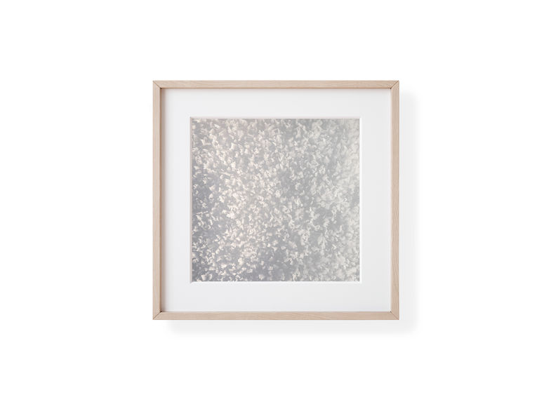 Winter framed fine art print with natural wood frame and white mat — Collector's Edition 30x30cm, ice Whistler BC. Limited edition by Ana Zaha Studio. Print enmarcado hielo Whistler.