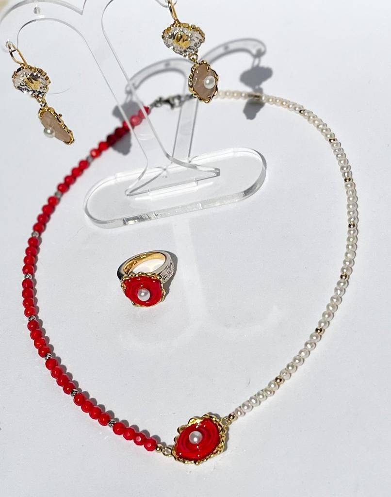 תמונה ממוזערת: סט תכשיטי זכוכית