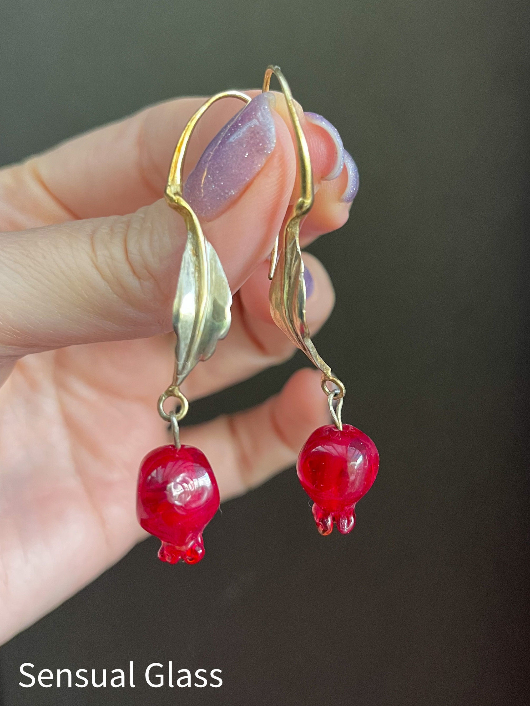 עגילי רימונים