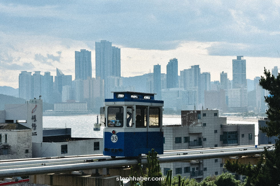 blue line park sky capsule Busan