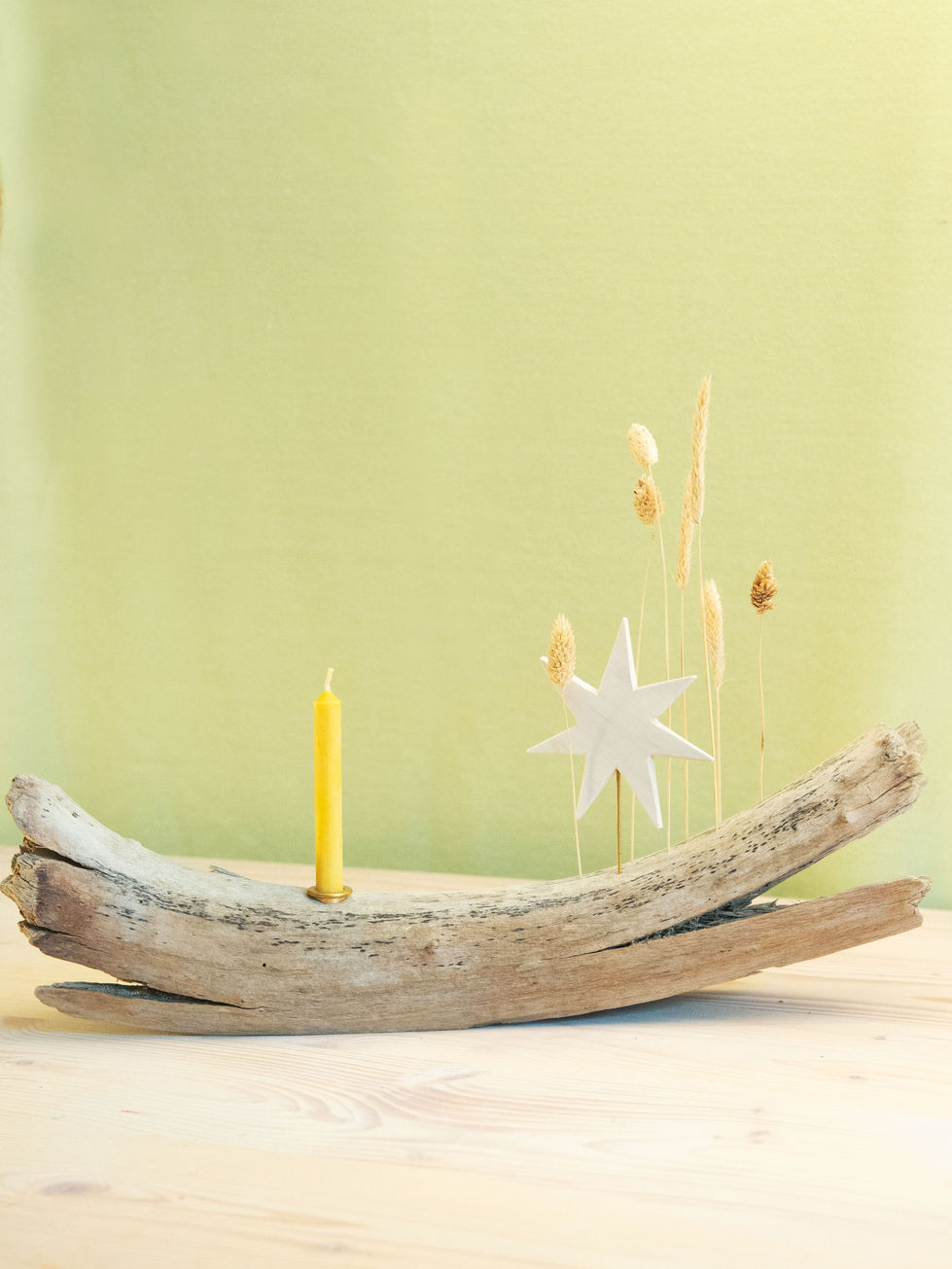 Schwemmholz Kerzenhalter