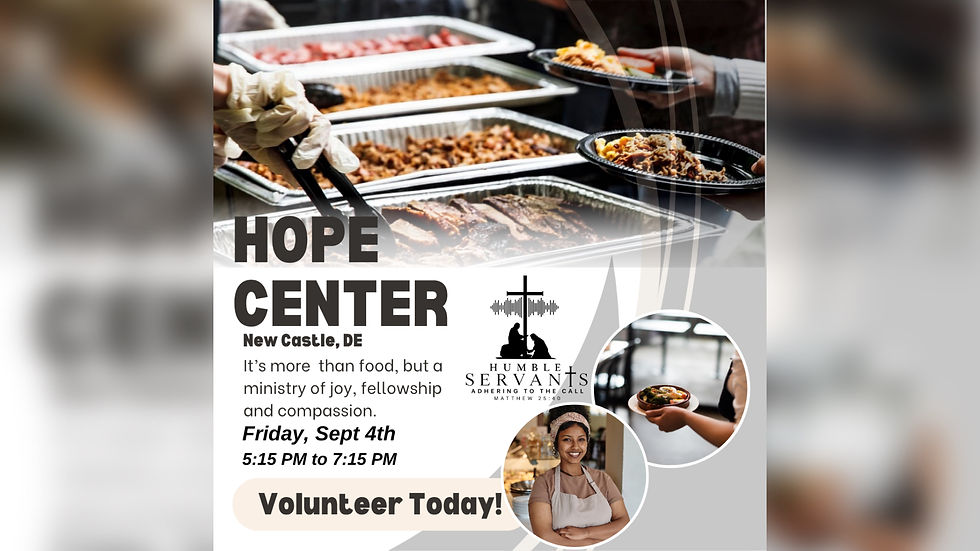 Serving at the Hope Center