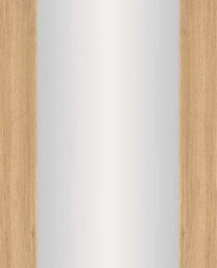 Cheshire Natural Oak 1 Panel Shaker Glass Clear