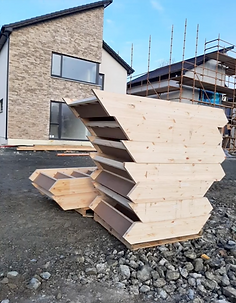 Stairs for site by Greywood Carpentry