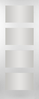 Columbus 4 Panel Shaker Clear Glass