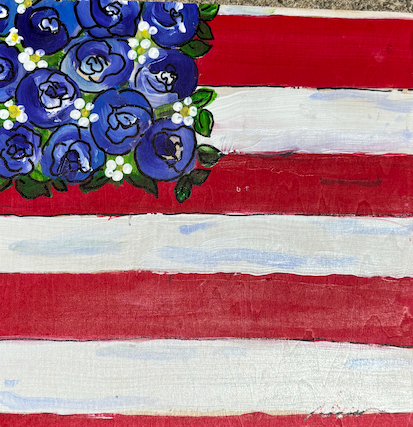 Rosy Flag for Labor Day