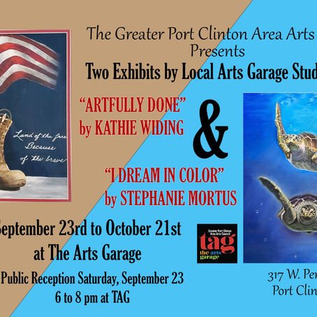 Classes, Exhibit Reception this weekend at TAG!