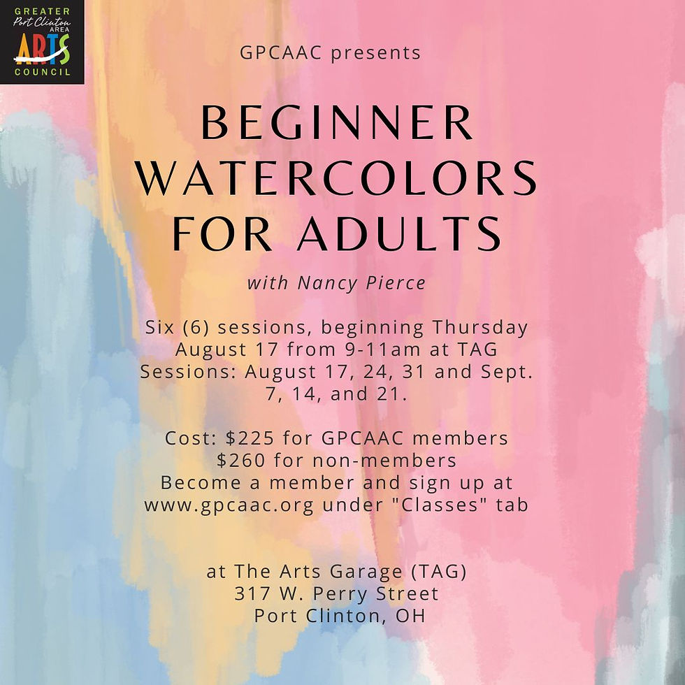 Beginner Watercolors for Adults with Nancy Pierce