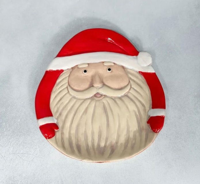 Vintage Santa Plate and Mug
