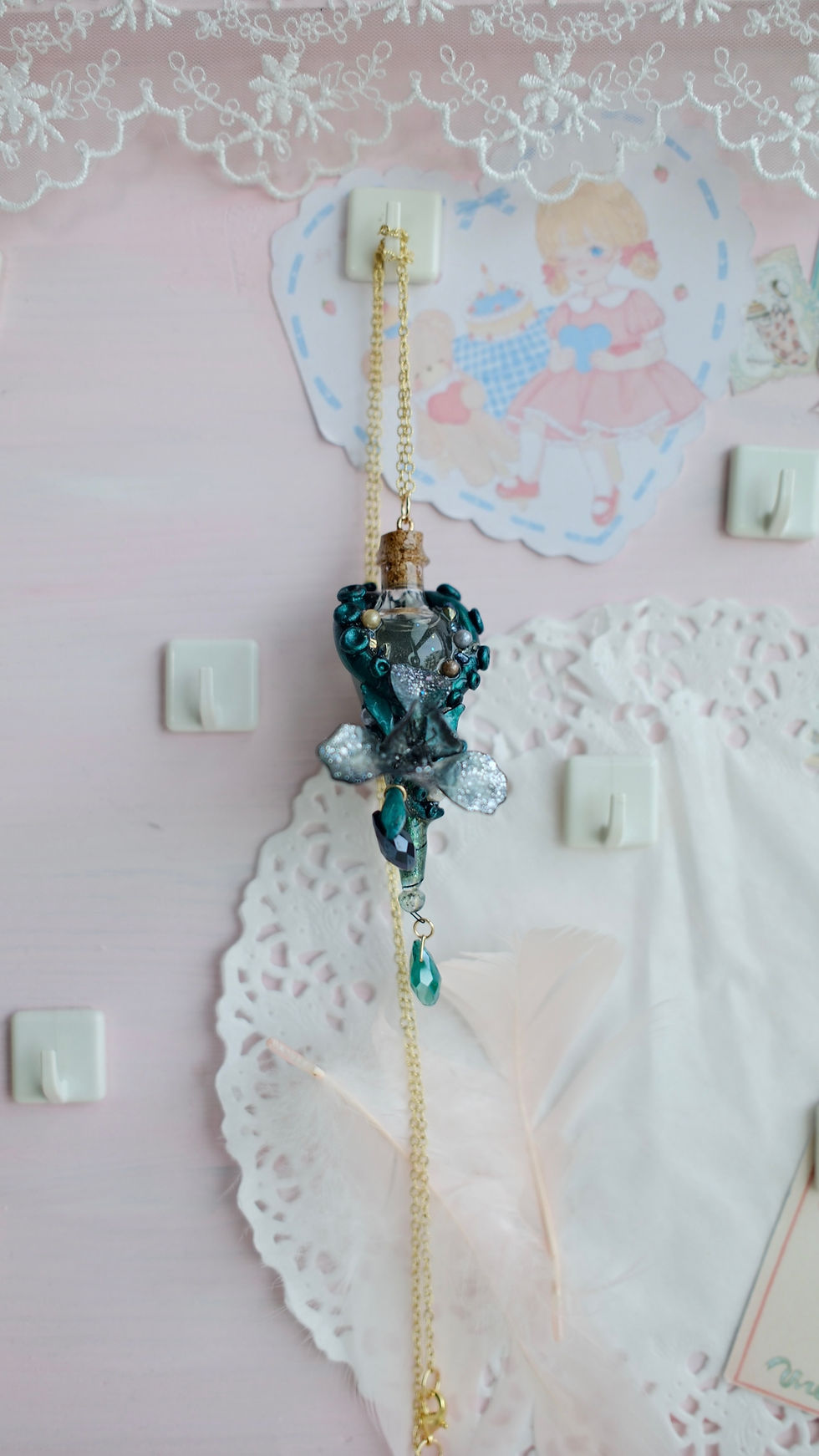 Thumbnail: Cthulhu Magic Potion  Necklace |The Mermaid Garden