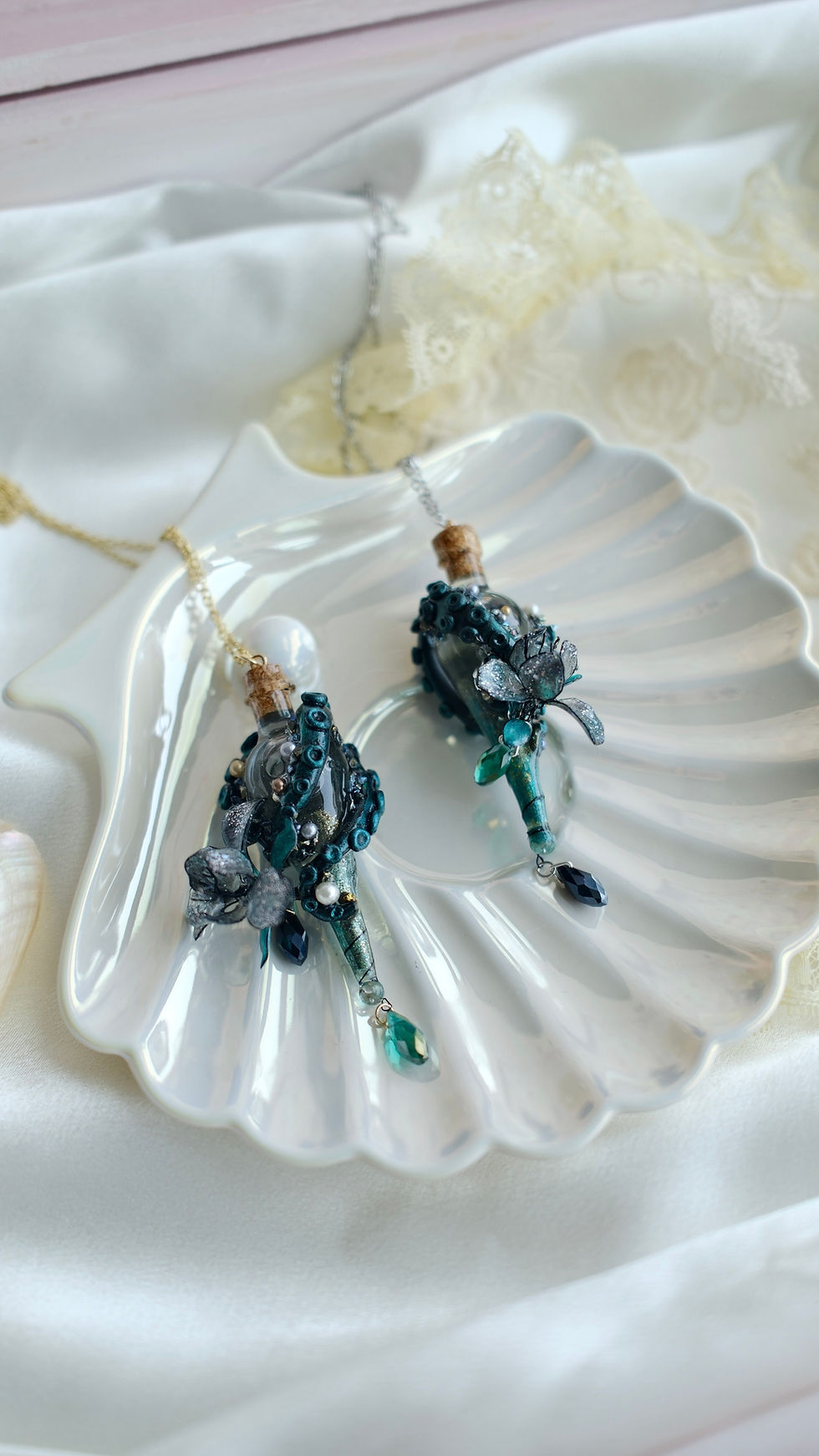 Thumbnail: Cthulhu Magic Potion  Necklace |The Mermaid Garden
