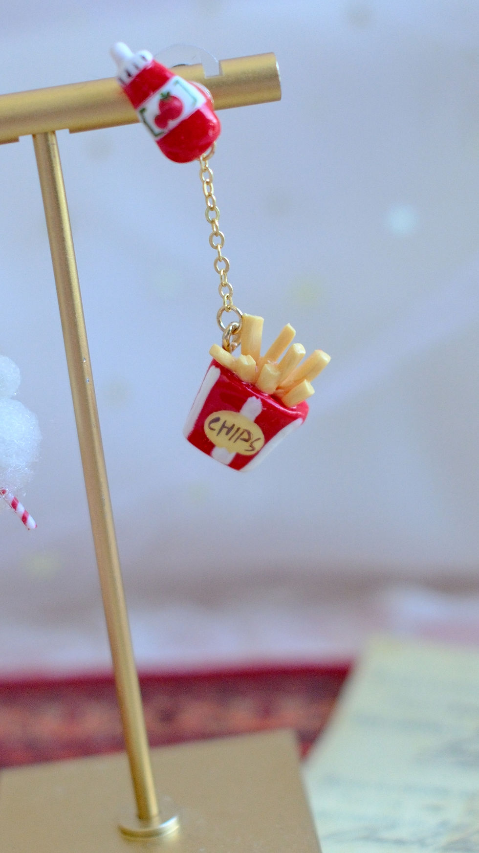 Thumbnail: Fairy Floss & Chips earrings | Sugar Carousel 