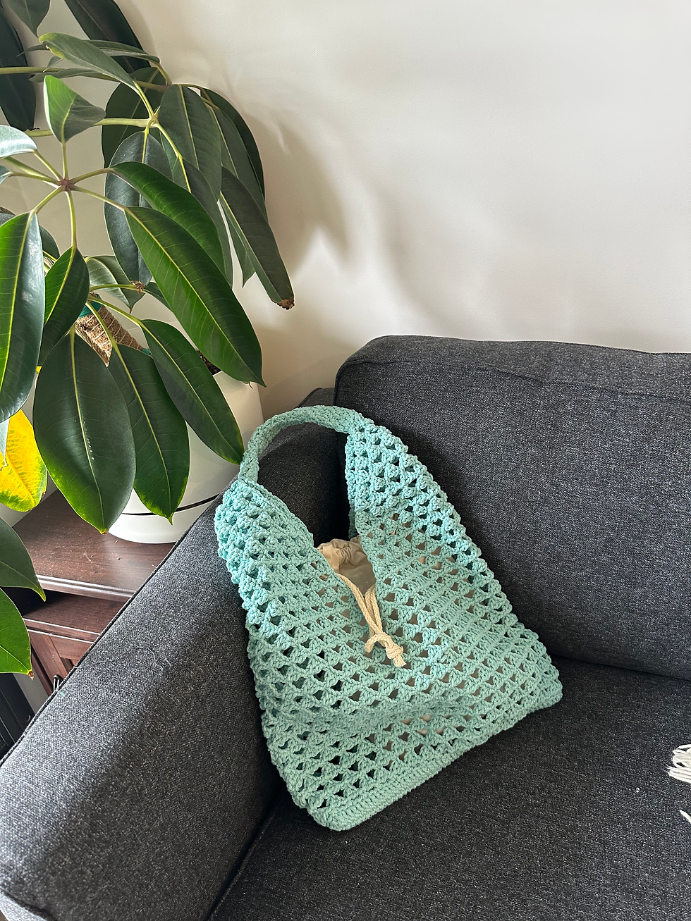 Thumbnail: Crochet Mint Breeze Shoulder Bag 🌿☀️