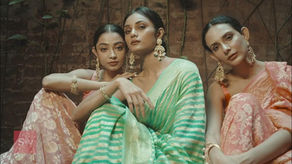 Pure Khadi Georgette Banarasi silk saree