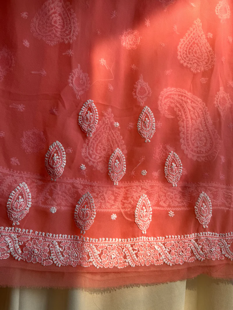 Georgette Chikankari Sarees