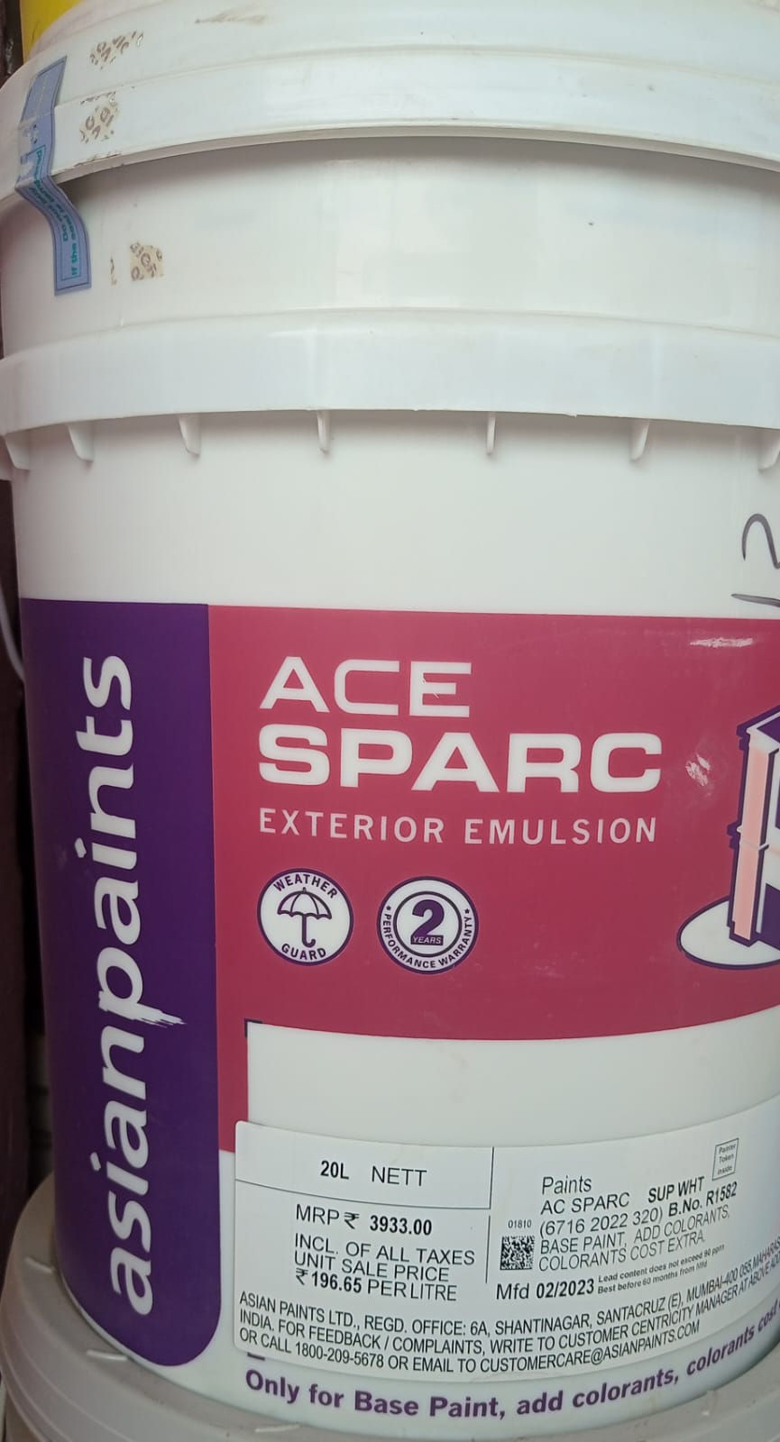 Asian paint ACE SPAR(exterior emulsion)