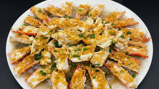 Steamed King Crab Legs with Garlic and Vermicelli(蒜蓉粉丝蒸帝王蟹腿)
