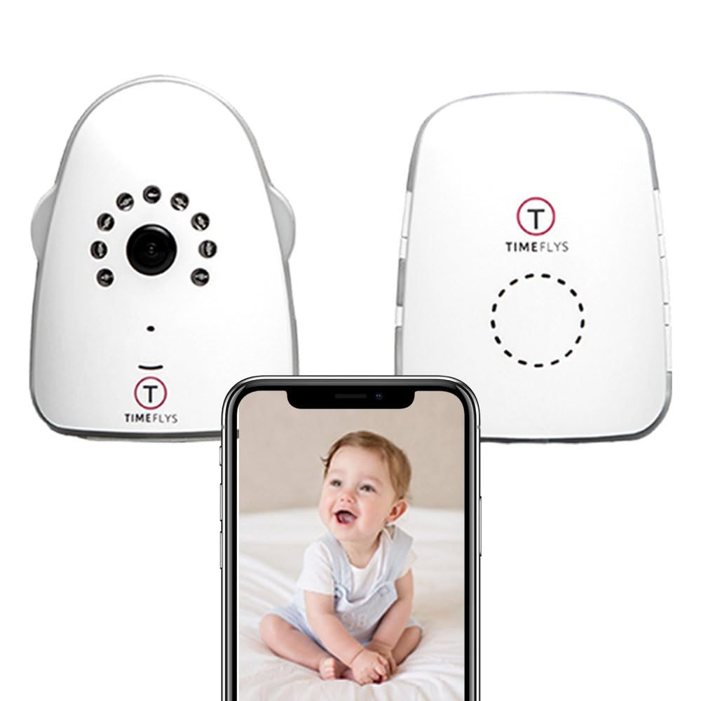 TimeFlys Smart Baby Monitor with Audio and IP Cam WiFi Pet Camera Video Indoor I