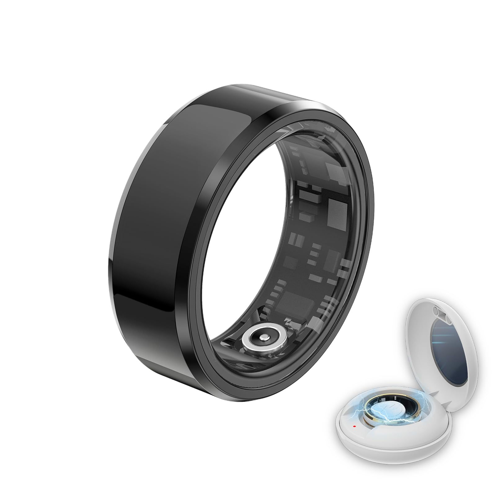 Smart Ring Health Tracker - Fitness Sleep Heart Rate Blood Oxygen Tracker Smart