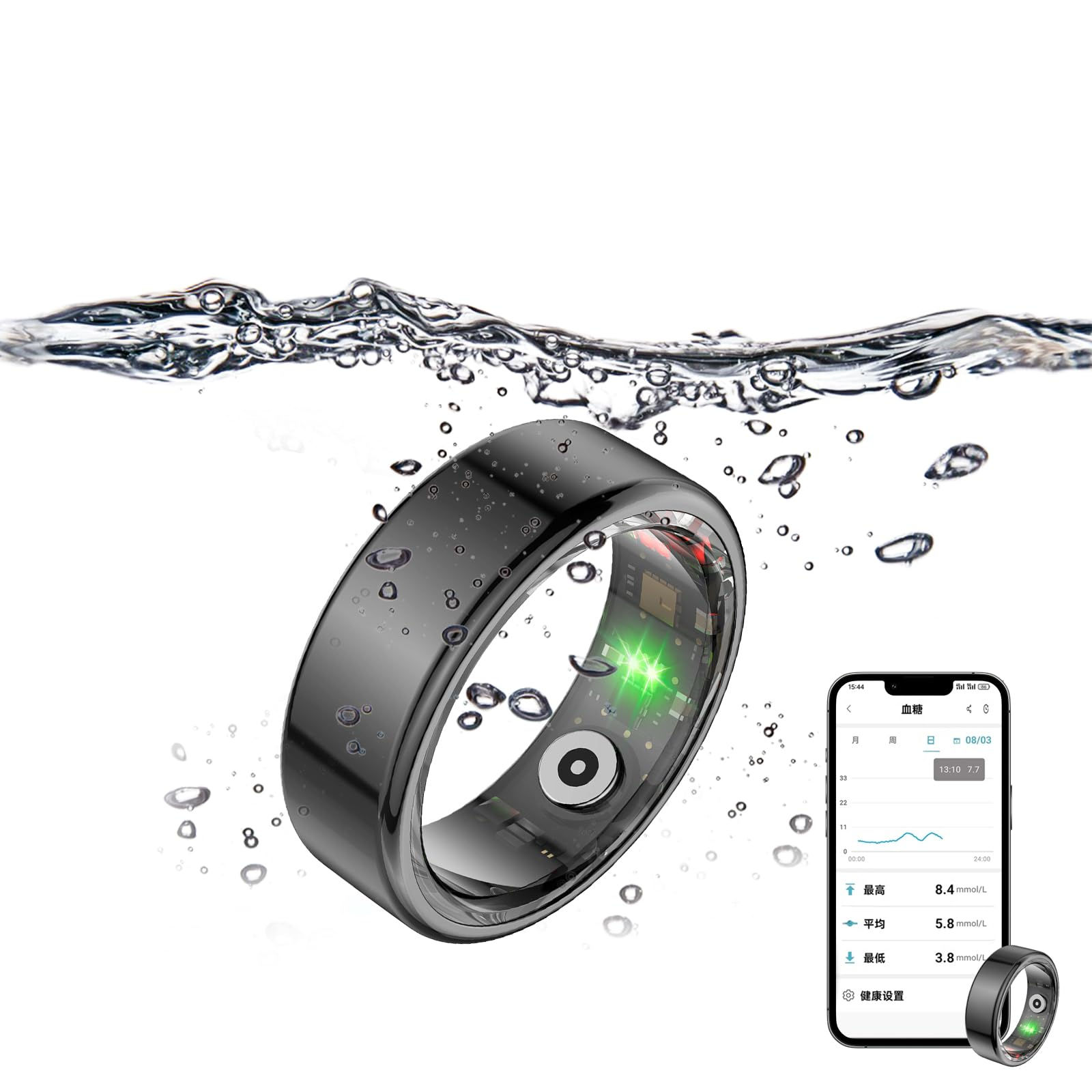 lewitools 2025 New Smart Ring Fitness Tracker Unisex Health Care Sleep Heart Rat